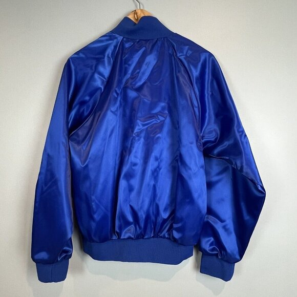 Wal-Mart Satin Vintage Baseball Jacket Risk Control Team Patch Size Medium - Picture 6 of 7